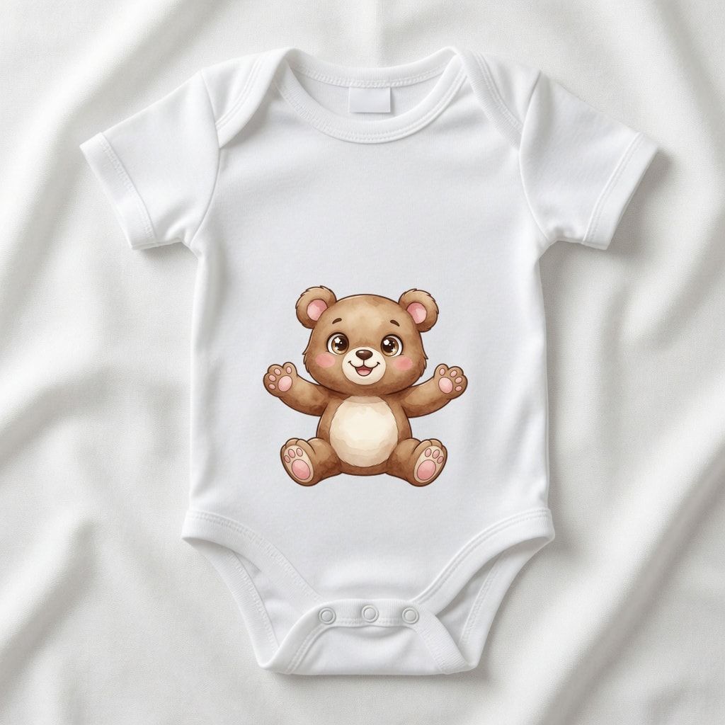 Body niemowlęce Szczęśliwe zwierzątka — Miś