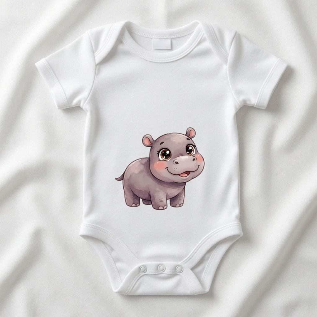 Body niemowlęce Szczęśliwe zwierzątka — Hipcio