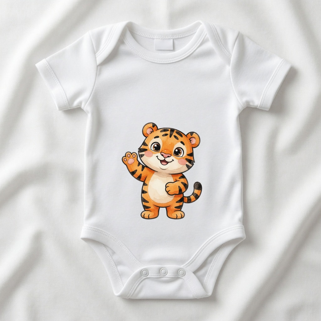 Body niemowlęce Szczęśliwe zwierzątka — Tygrysek