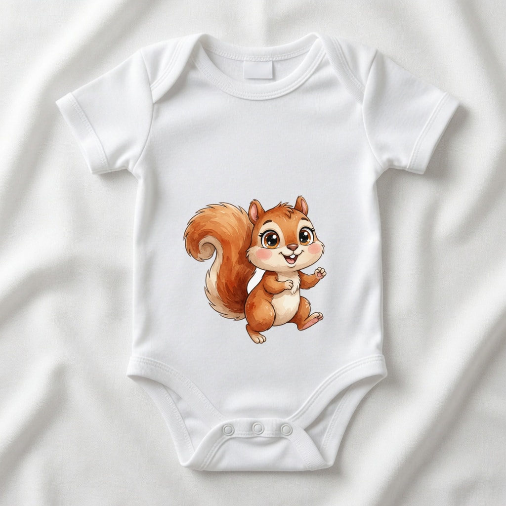 Body niemowlęce Szczęśliwe zwierzątka — Wiewiórka