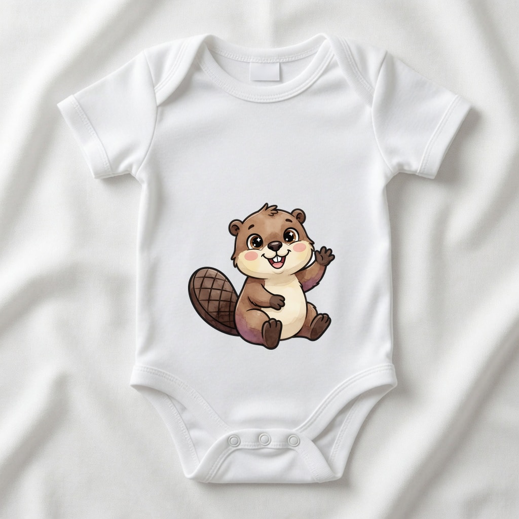 Body niemowlęce Szczęśliwe zwierzątka — Bóbr