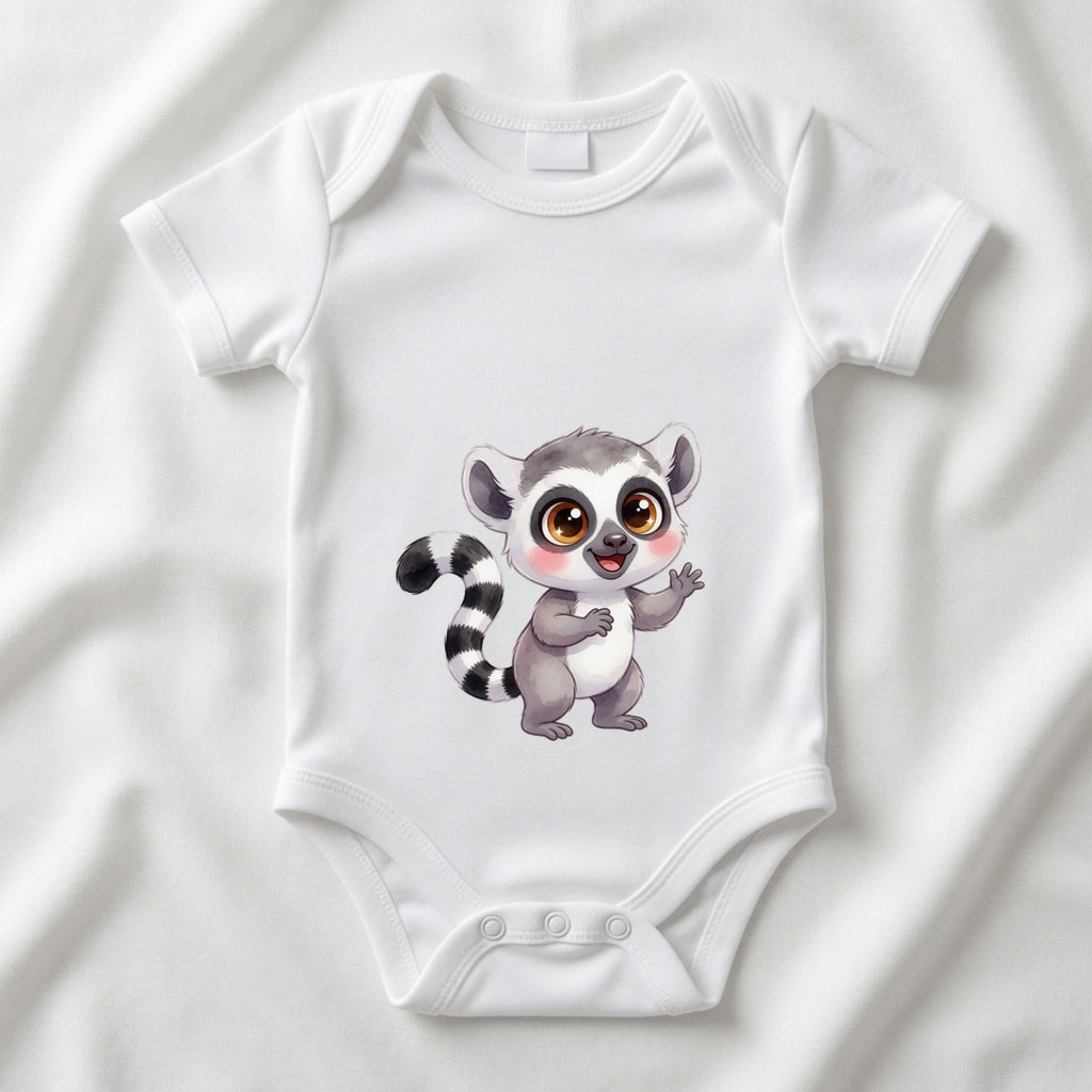 Body niemowlęce Szczęśliwe zwierzątka — Lemur