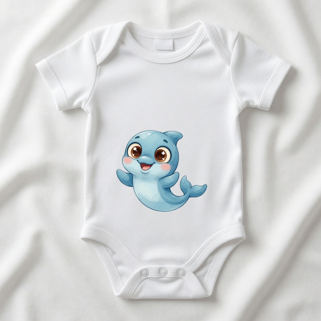 Body niemowlęce Szczęśliwe zwierzątka — Delfinek