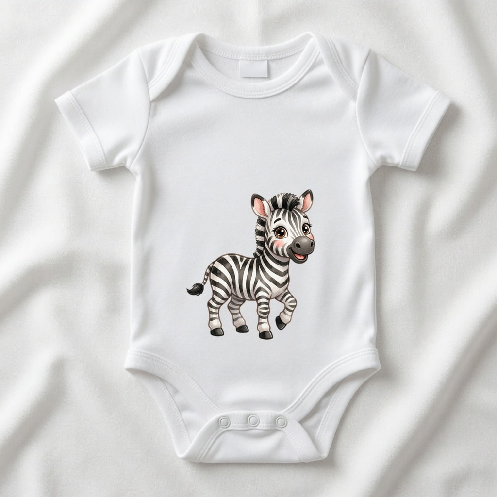 Body niemowlęce Szczęśliwe zwierzątka — Zebra