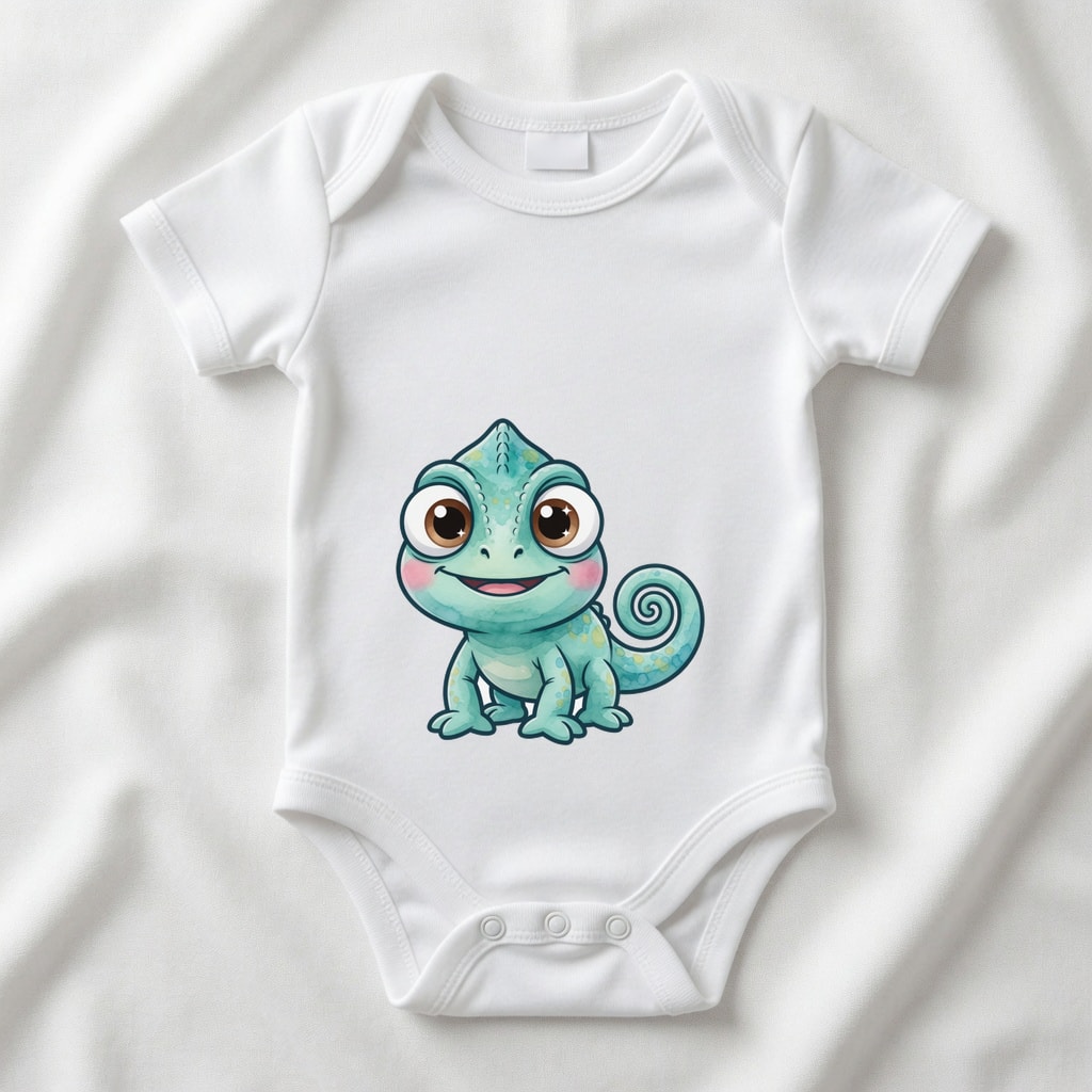 Body niemowlęce Szczęśliwe zwierzątka — Kameleon