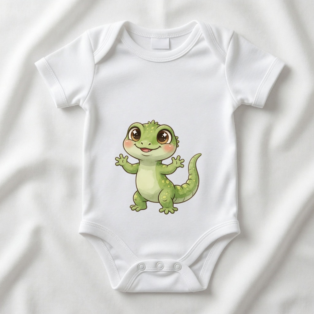 Body niemowlęce Szczęśliwe zwierzątka — Jaszczurka
