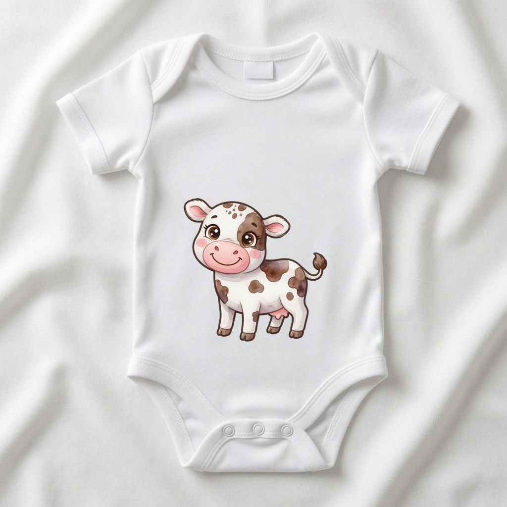 Body niemowlęce Szczęśliwe zwierzątka — Krówka