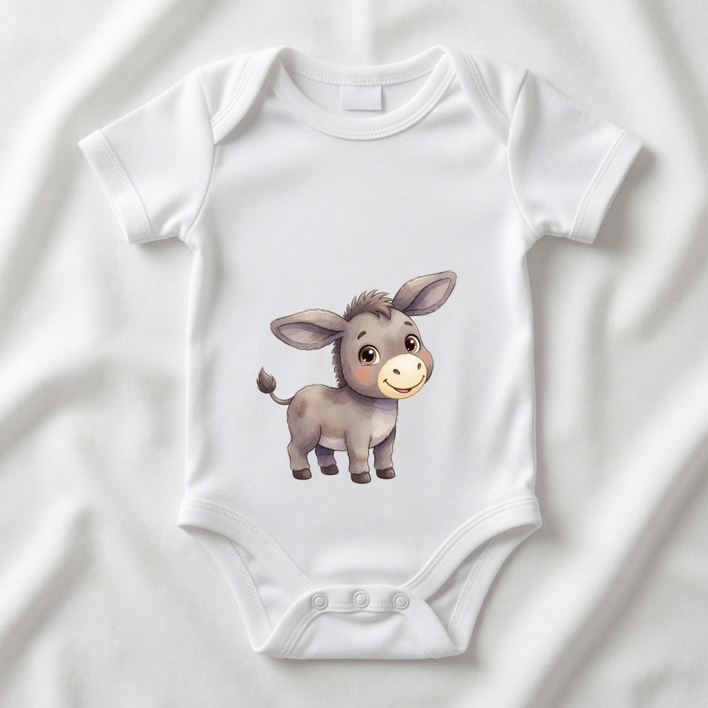 Body niemowlęce Szczęśliwe zwierzątka — Osiołek