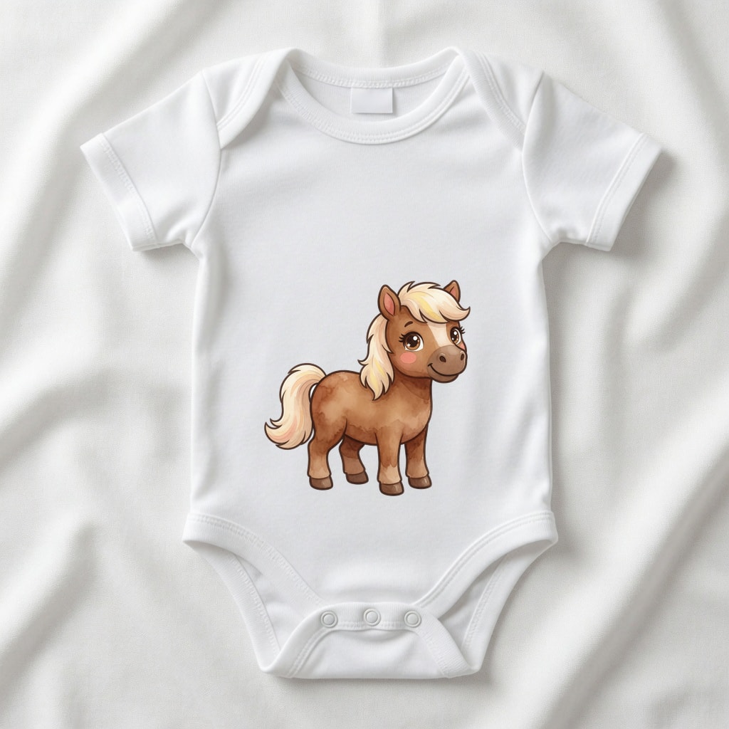 Body niemowlęce Szczęśliwe zwierzątka — Konik