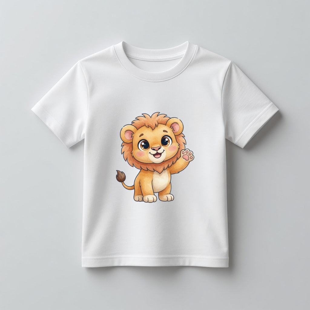 Koszulka kids Szczęśliwe zwierzątka — Lew