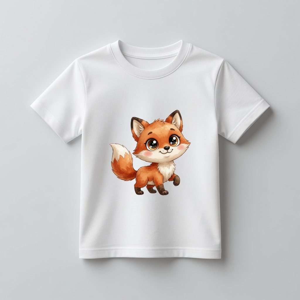 Koszulka kids Szczęśliwe zwierzątka — Lisek