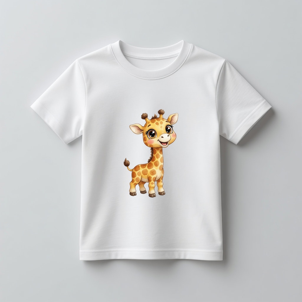 Koszulka kids Szczęśliwe zwierzątka — Żyrafa