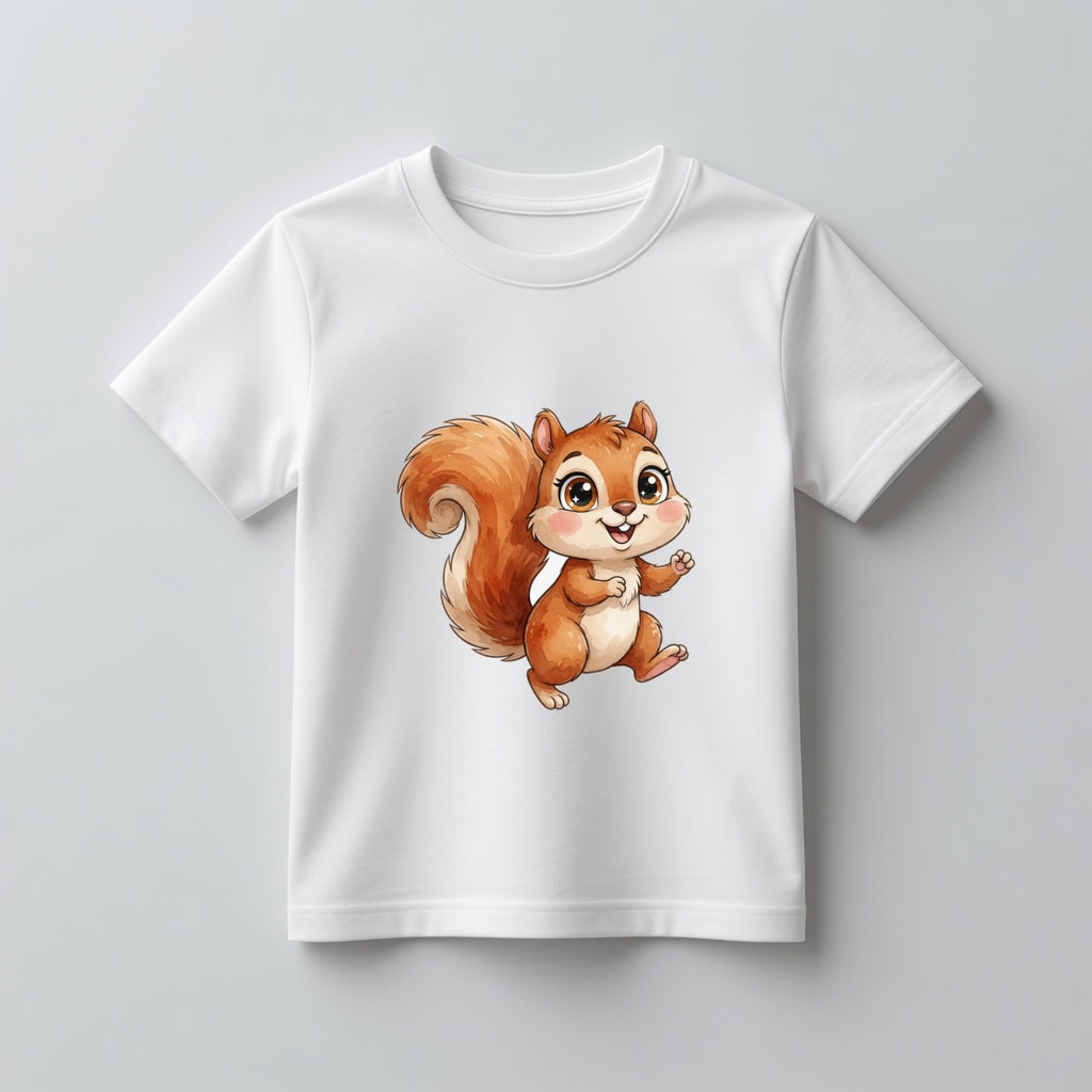 Koszulka kids Szczęśliwe zwierzątka — Wiewiórka