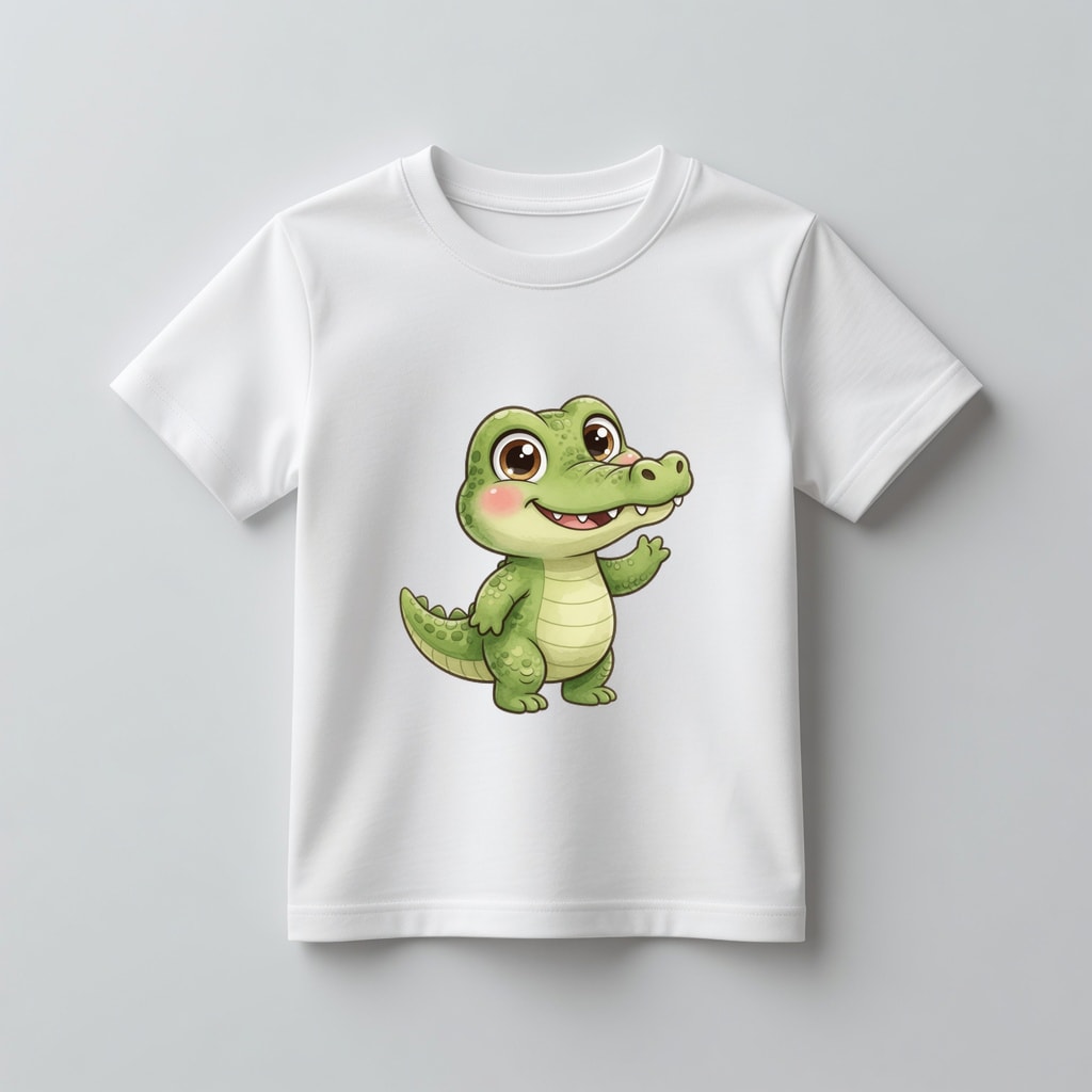 Koszulka kids Szczęśliwe zwierzątka — Krokodyl