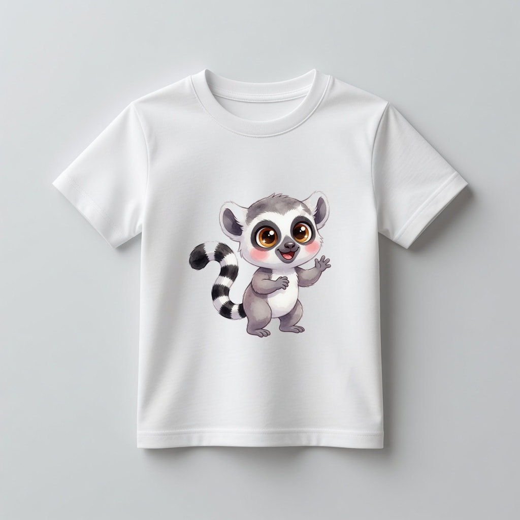 Koszulka kids Szczęśliwe zwierzątka — Lemur