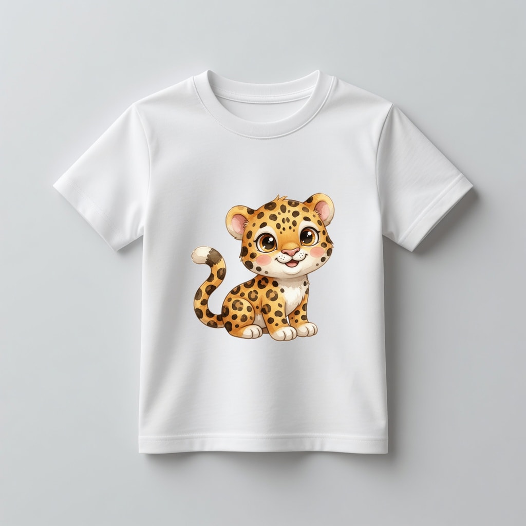 Koszulka kids Szczęśliwe zwierzątka — Jaguarek
