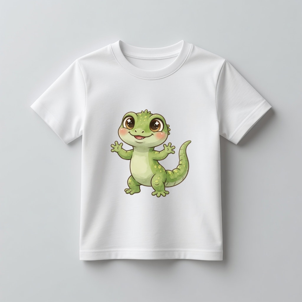Koszulka kids Szczęśliwe zwierzątka — Jaszczurka