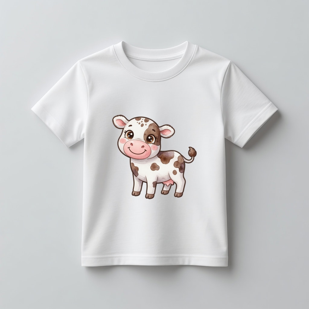 Koszulka kids Szczęśliwe zwierzątka — Krówka