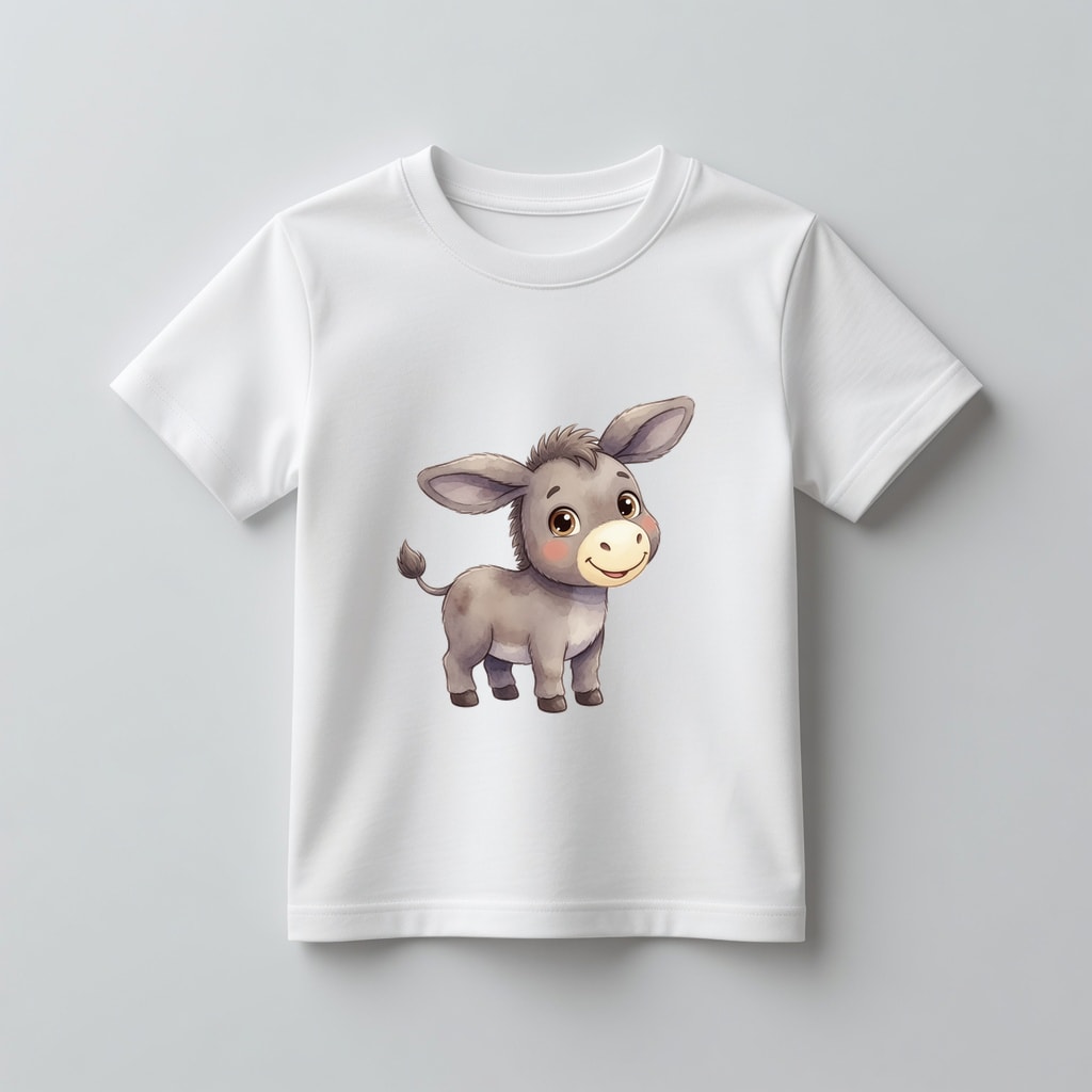 Koszulka kids Szczęśliwe zwierzątka — Osiołek
