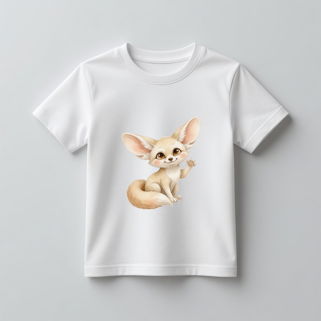 Koszulka kids Szczęśliwe zwierzątka — Fenek
